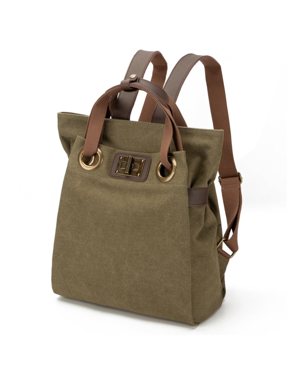 ZEDE Paris Pont-Des-Arts Olive Backpack Size Large